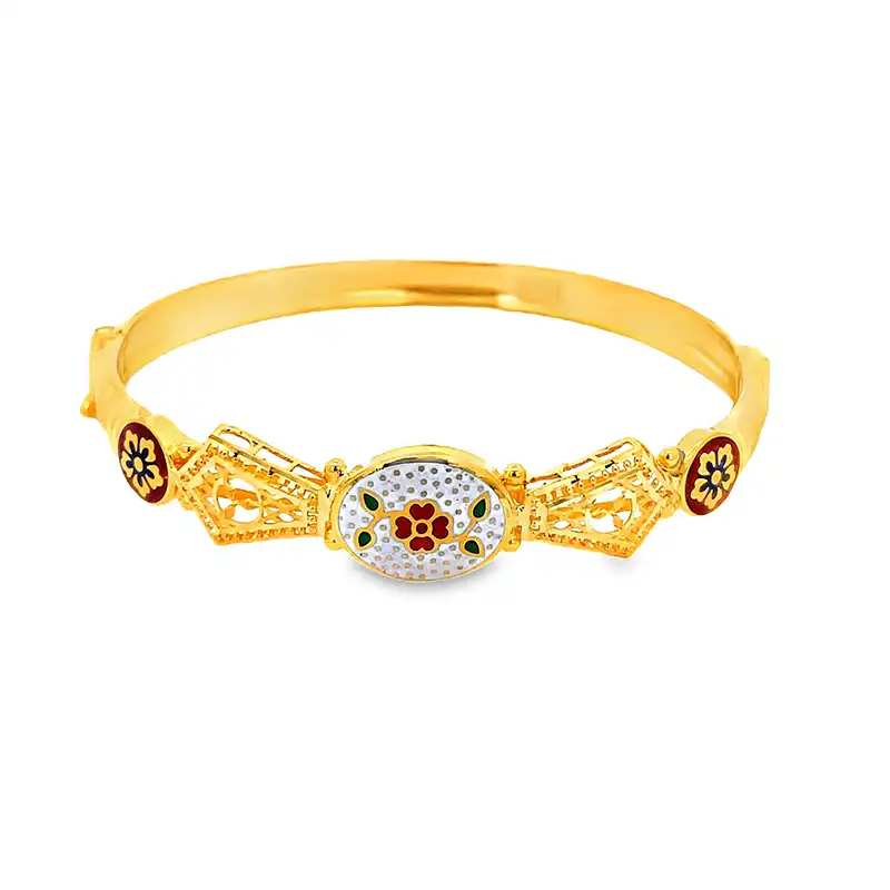 Meenakari 22K Gold Fashion Bangle